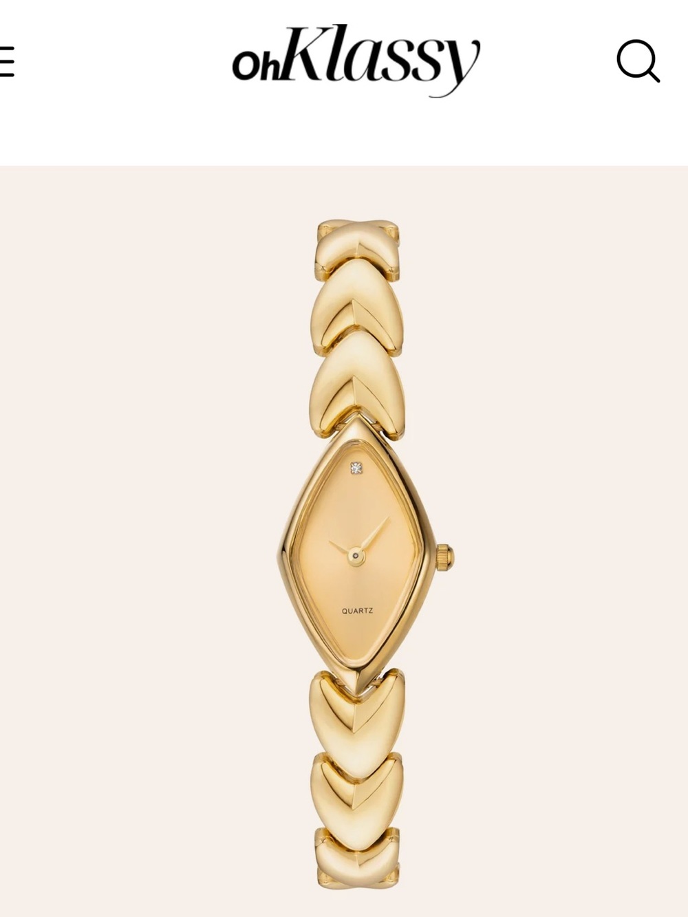 Gold-Tone Women’s Bracelet Watch - needs battery